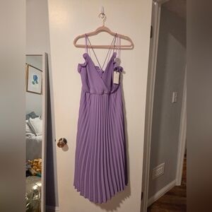 NWT Adelyn Rae Lavender Midi Dress, Size Large